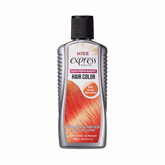 Picture of Kiss Express Semi-Permanent Hair Color 100mL (3.5 US fl.oz) (1 Count, Orange Marmalade)