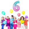 Picture of Gifloon Number 6 Balloon, 6th Birthday Foil Balloons, Large number balloons 40 inch