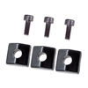 Picture of 3 Pieces Locking Nut Block and Screws Guitar Cap Suitable for Tremolo Bridge Replacement Part (Black)