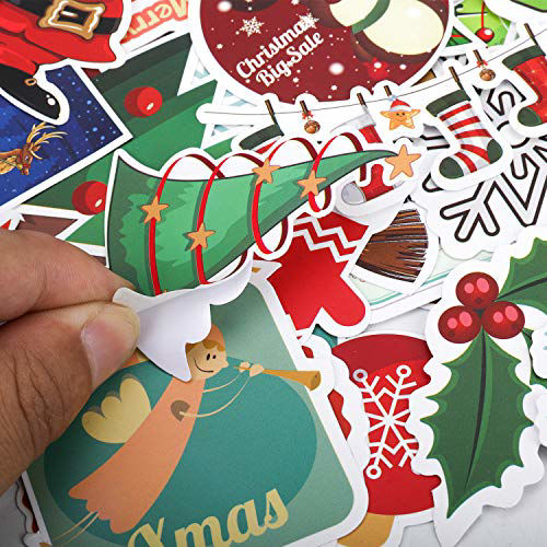 GetUSCart- Konsait 100pcs Christmas Stickers Bulk, No Repetition ...