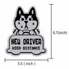 Picture of biinfu New Driver Reflective Sticker Car Decal,Keep Distance Sticker,for Student Driver-Silver