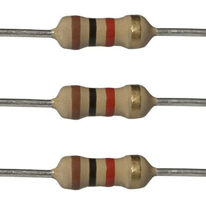 Picture of E-Projects 100EP5121K00 1k Ohm Resistors, 1/2 W, 5% (Pack of 100)