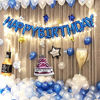 Picture of KALOR 16 inch Dark Blue Happy Birthday Balloons,Aluminum Foil Letters Banner Balloons for Party Supplies and Birthday Decorations