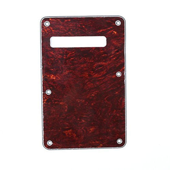 Picture of Musiclily 4Ply Strat Tremolo Cavity Cover Backplate for Fender Stratocaster Electric Guitar,Red Tortoise