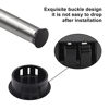 Picture of Jersvimc 36 Pcs 1/4 Inch(6mm) Black Hole Plug Plastic Hole Cover, Round End Cap Plug Flush Type Tube Insert Plug Pipe Post Plug Panel Plug for Chair Furniture Glide Protectors