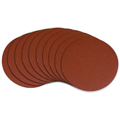 Picture of POWERTEC 110280 6-Inch PSA 240 Grit Aluminum Oxide Adhesive Sanding Disc, 10-Pack