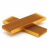 Picture of Unxuey4Pcs Set 2.75 x 0.86 x 0.23 Inch Golden M.2 Solid State Hard Disk Heat Sink with Thermal Pad Computer Notebook NGFF Radiator Heatsink for Router, CPU, North and South Bridge Chip,etc