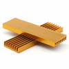 Picture of Unxuey4Pcs Set 2.75 x 0.86 x 0.23 Inch Golden M.2 Solid State Hard Disk Heat Sink with Thermal Pad Computer Notebook NGFF Radiator Heatsink for Router, CPU, North and South Bridge Chip,etc