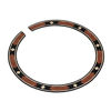 Picture of BQLZR 112mm OD Multicolor Geometric Pattern Sound Hole B-104 Rosewood Rosette for Folk Acoustic Guitar