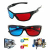 Picture of VizGiz 2 Pack 3D Glasses for TV Cyan Red Blue 3 Dimensional Glasses for Anaglyph Stereoscopic Movie Comic Book Photo Projector Computer Screen Game DVD Film Television Home Theater