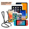 Picture of Cell Phone Stand for Desk,Cute Metal Black Cell Phone Stand Holder Desk Accessories,Compatible with All Mobile Phones,iPhone,Switch,iPad