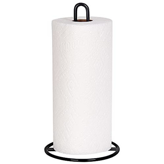 Paper Towel Holder Countertop, OBODING, Kitchen Paper Towel Stand Holder  for Kitchen Organization and Storage, Paper Towel Holders for Standard and