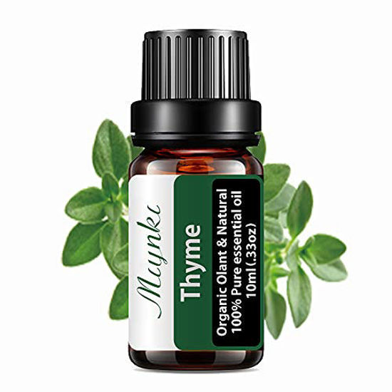 Picture of Thyme Essential Oil Organic Plant & Natural 100% Pure Thyme Oil for Diffuser, Humidifier, Massage, Sleep, Bath, SPA, Skin & Hair Care-10ml