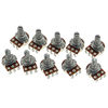 Picture of Guitar Potentiometer Audio Pots A250K OHM Replacement Pack of 10 18mm Shaft Base Dia 16.5mm