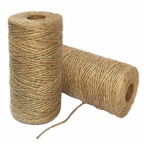 Jute Cord Twine Ribbons - Natural Rope Diy Crafts Sewing Gift Wrapping  Strings