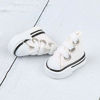 Picture of DIY-SCIENCE Mini Finger Shoes, Cute Tiny Shoes for Finger Breakdance/ Fingerboard/ Doll Miniature Shoes/ Making Sneaker Keychains etc. (White)