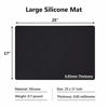 Picture of Silicone Mats for Kitchen Counter, Large Silicone Countertop Protector 25" by 17", Nonskid Heat Resistant Desk Saver Pad, Multipurpose Mat, Placemat, Black