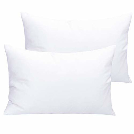 Picture of NTBAY 2 Pack Microfiber 14 x 20 Inches Toddler Pillowcases, Super Soft Travel Kids Pillow Cases with Envelope Closure, 14 x 20 Fits Pillows Sized 12 x 16 13 x 18 14 x 19, White