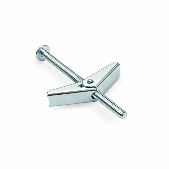 Picture of HASWARE Zinc Plated Steel Toggle Bolt and Wing Nut for Hanging Heavy Items on Drywall (1/4" x 3", 8)