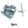 Picture of HASWARE Zinc Plated Steel Toggle Bolt and Wing Nut for Hanging Heavy Items on Drywall (1/4" x 3", 8)