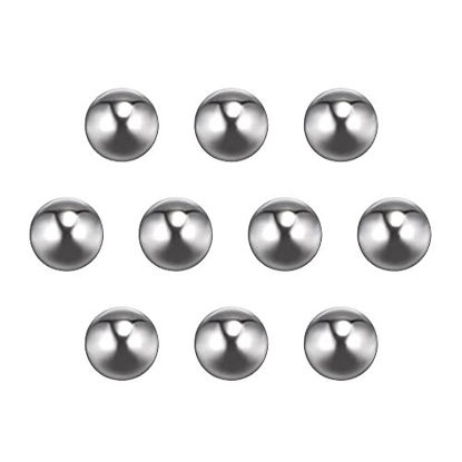 Picture of uxcell 10pcs 12mm 201 Stainless Steel Bearing Balls G200 Precision