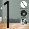 Picture of Floating House Number Modern House Numbers 5 inch, Deamos Zinc Alloy Home Address Number for House with Reflective Finish Black Floating Mount or Flush Mount Zinc Alloy [Number 1]