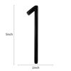 Picture of Floating House Number Modern House Numbers 5 inch, Deamos Zinc Alloy Home Address Number for House with Reflective Finish Black Floating Mount or Flush Mount Zinc Alloy [Number 1]