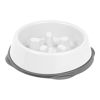 Picture of IRIS Slow Feeding Bowl for Short Snouted Pets, White/Gray