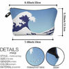 Picture of Vghow Makeup Bags , Cute Travel Waterproof Cosmetic Pouch Toiletry Bag Accessories Organizer Great Wave Gift