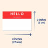 Picture of 250 Pack, Hello My Name is, Labels Stickers Sheets, 5 Colors - 3" x 2"