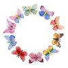 Picture of DEEKA 10 PCS Glitter Butterfly Hair Clips Realistic Colorful Handmade Hair Clips Barrette Set Hair Accessories for Women and Girls