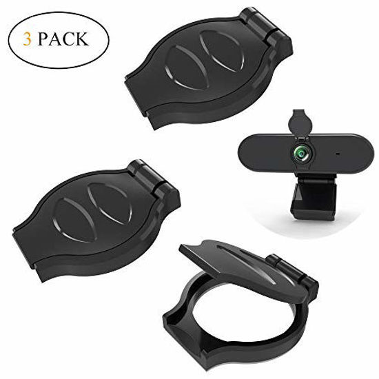 Picture of Webcam Cover, 3 Pack Webcam Privacy Shutter Protects Lens Cap Hood Cover with 3M Strong Adhesive, Protecting Privacy and Security for Logitech HD Pro Webcam C920 & C930e & C922X