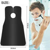 Picture of 2 Pcs Beard Bib, Bead Bib for Shaving, Beard Apron, Waterproof Shaving Cloth Kit Non-Stick Beard Cape, Beard Trimming Bib with Strong Suction Cup, A Gift for All MenBlack+White