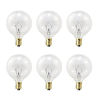 Picture of Wax Warmer Bulbs, G50 25 Watt Light Bulbs for Full Size Scentsy Warmers, G16.5 Globe E12 Base Clear Scentsy Light Bulbs for Wax Warmers - Long Life-Span and Melt Wax Fast, 120 Volt (6 Pack)