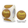 Picture of Thank You Stickers Roll 1.5'', Thank You Labels for Small Business, Suitable for Envelope, Gifts, Boxes, Bags, Mailer Seal Stickers for Sealing and Decoration,500 Pieces per Roll