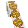 Picture of Thank You Stickers Roll 1.5'', Thank You Labels for Small Business, Suitable for Envelope, Gifts, Boxes, Bags, Mailer Seal Stickers for Sealing and Decoration,500 Pieces per Roll