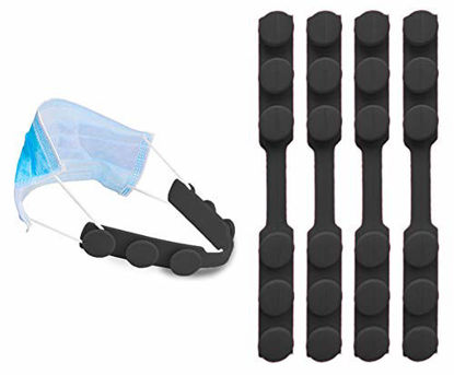 Picture of Mask Strap Extender,Anti-Tightening Mask Holder Hook Ear Strap (Black)