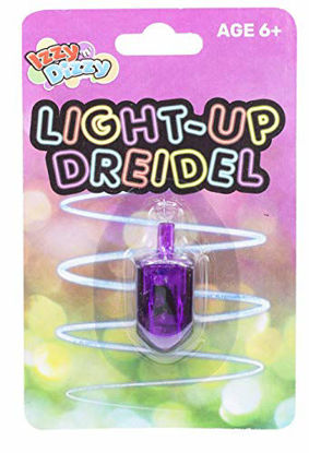 Picture of Izzy n Dizzy Light Up Chanukah Dreidel - Bulb Flashes as it Spins - Hanukah Toys, Games and Gifts