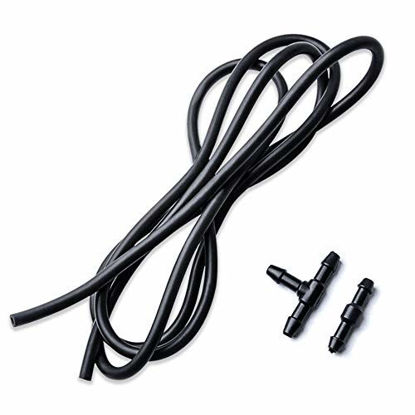 Picture of Windshield Washer Hose Kit, OTUAYAUTO Universal Washer Fluid Hose with Hose Connector (2 Meters Length)