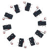 Picture of URBEST AC 250V 5A SPDT 1NO 1NC Momentary Hinge Roller Lever Micro Switches 3 Pins 10 Pcs