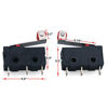 Picture of URBEST AC 250V 5A SPDT 1NO 1NC Momentary Hinge Roller Lever Micro Switches 3 Pins 10 Pcs