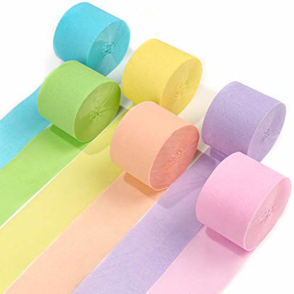  Crepe Paper Streamers Party Decorations - 6 Rolls Mix Green  Party Streamers (1.8in x 82ft/Roll) for Birthday Decorations, Gender  Reveal, Bridal & Baby Shower, Green Crepe Paper Roll, Green Streamers 