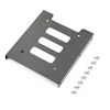 Picture of Pasow 2 Pack 2.5" to 3.5" SSD HDD Hard Disk Drive Bays Holder Metal Mounting Bracket Adapter for PC (Bracket + Blue Sata III Cables)