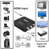 Picture of HDMI to RCA Converter, HDMI to AV 3RCA CVBs Composite Adapter , HDMI to Video Audio Converter Adapter for Older TV Supports PAL/NTSC for TV Stick, Apple TV,Roku, PS4, Xbox, Switch, DVD Player