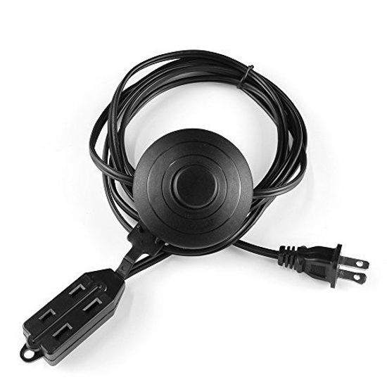 Picture of 8 Feet Indoor 3 Outlet Extension Cord with Foot Switch - with Safety Water Proof Cover (Single)