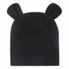 Picture of Duoyeree Baby Hat Newborn Hat Adorable Cotton Bear Ear Beanie Cap for Infant Girl Boy 0-6 Months,Black