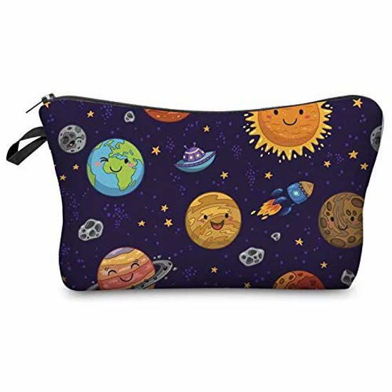 Picture of Vghow Makeup Bag , Cute Travel Waterproof Cosmetic Pouch Toiletry Bag Accessories Organizer Earth Gift