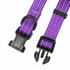 Picture of Mile High Life | Dog Collar | Nylon Thick Fabric | with Reflective Straps Three Line | Purple, Small Neck 11"-15" -20 lb