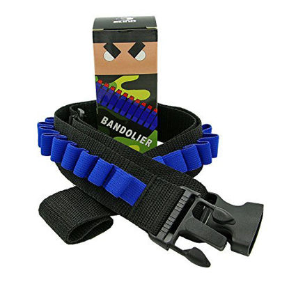 Picture of EKIND Toy Gun Bullet Shoulder Strap Darts Bandolier Kit Ammo Storage Holder Compatible for Nerf Elite Blasters