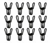 Picture of Yansanido Pack of 30 Chip Clips Black Utility Clips 2" Steel Wire Clips Bag Clips for Food Packages Holders Steel Wire Clips Clothes Pins(Black 30pcs)